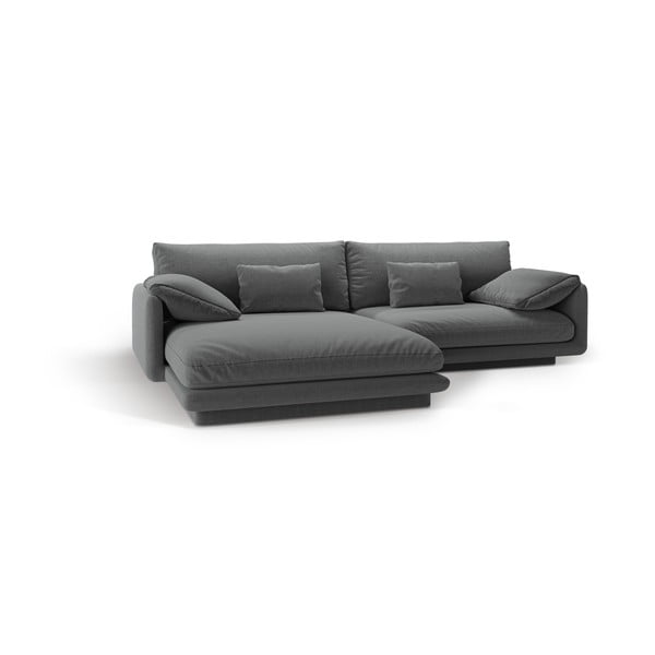 Kampinė sofa tamsiai pilkos spalvos (su kairiuoju kampu) Torino – Micadoni Home-image-2