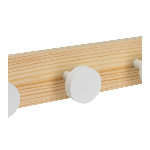 Baltos spalvos/natūralios spalvos iš pušies masyvo sieninė lentyna 40 cm Anillos – Casa Selección-image-2