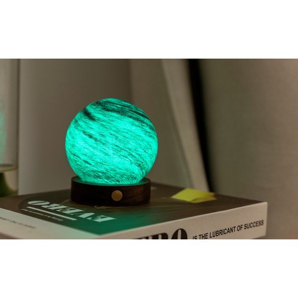 Tamsiai rudos spalvos/tamsios natūralios spalvos šviečianti dekoracija USB ø 8 cm Stellar Ocean – Gingko-image-1