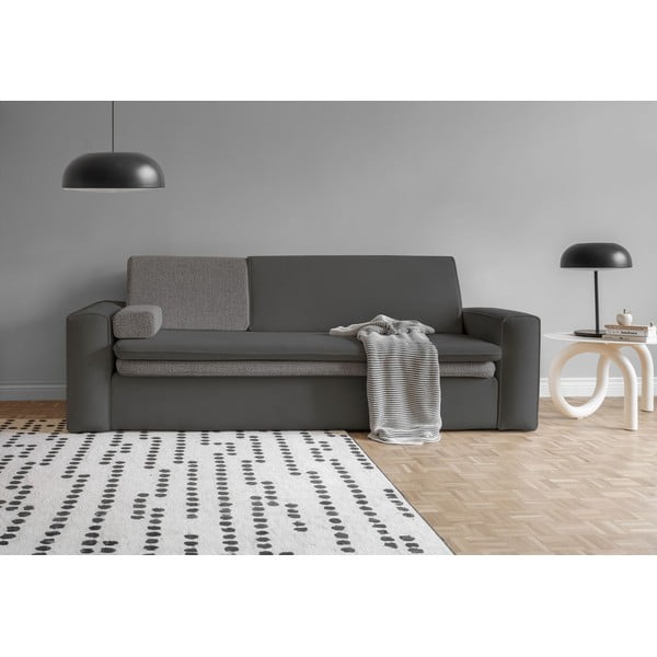 Sulankstoma sofa tamsiai pilkos spalvos 237 cm Wilson – Miuform-image-1