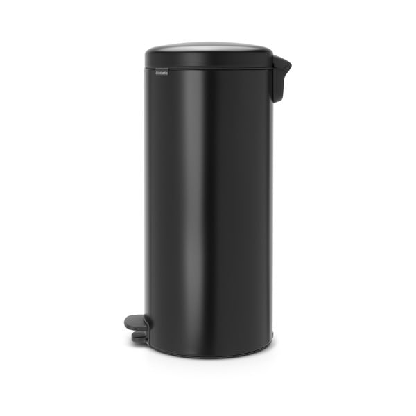 Iš plieno šiukšliadėžė matinės juodos spalvos su pedalu 30 l NewIcon – Brabantia
