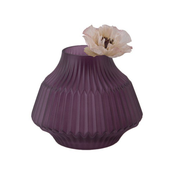 Vaza iš violetinio stiklo PT LIVING, ø 16 cm-image-1