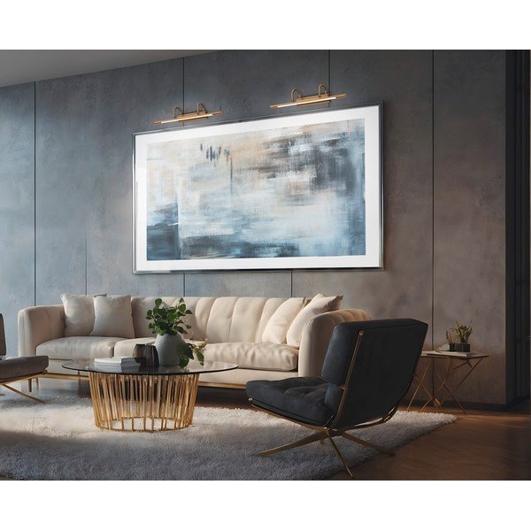 Žalvario spalvos sieninė lempa LED Cuadro – Trio-image-2