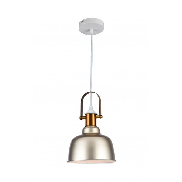 Kabantis šviestuvas smėlio spalvos ø 22 cm su metaliniu gaubtu Zenit – GTV