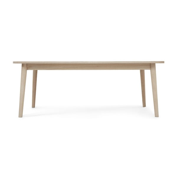 Kavos staliukas natūralios spalvos su ąžuolo dekoro stalviršiu 70x125 cm Nyborg – Furnhouse-image-2