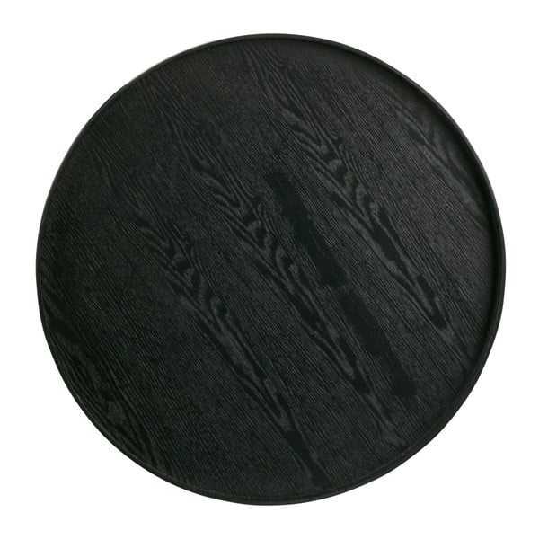 Juodas padėklas WOOOD Mesa, Ø 60 cm-image-2