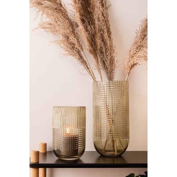 Žalios spalvos stiklo vaza PT LIVING Attract, aukštis 30 cm-image-1