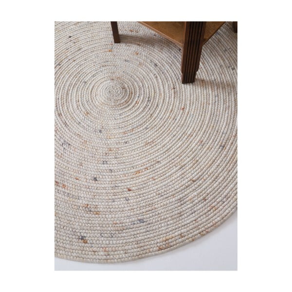 Vaikiškas kilimas kreminės spalvos ø 110 cm Neethu Avoine – Nattiot-image-3