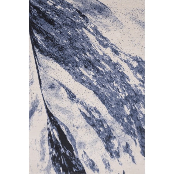 Kilimas iš vilnos mėlynos spalvos 133x180 cm Albo – Agnella