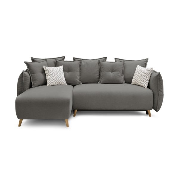 Sulankstoma ((modulinė)) kampinė sofa šviesiai pilkos spalvos Nessa – Bobochic Paris