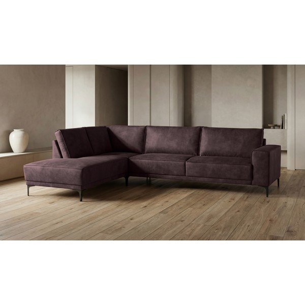 Iš dirbtinės odos kampinė sofa rudos spalvos (su kairiuoju kampu) Copenhagen – Scandic-image-4