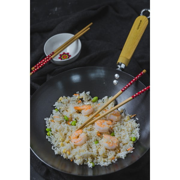 Neprideganti WOK keptuvė Kitchen Craft Oriental, ⌀ 30 cm-image-1