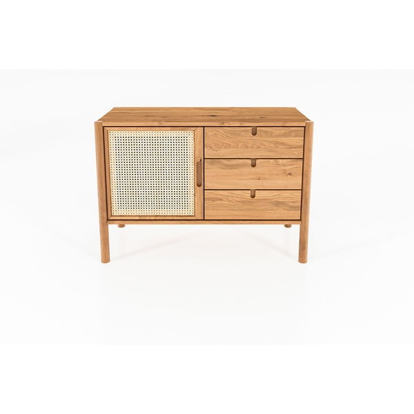 Žema ąžuolinė komoda 97x69 cm Pola - The Beds-image-2