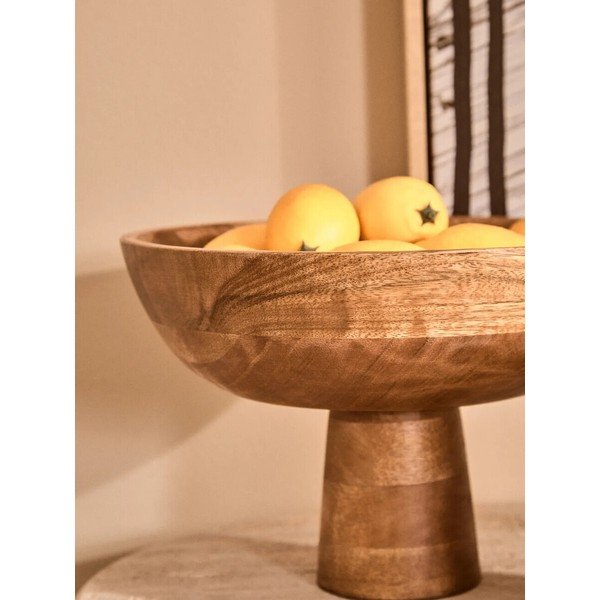 Natūralios spalvos iš medienos dubuo ø 27 cm Kara – Premier Housewares-image-3