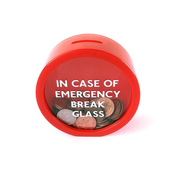 Sieninė pinigų dėžutė Suck UK Avarinė pinigų dėžutė-image-1