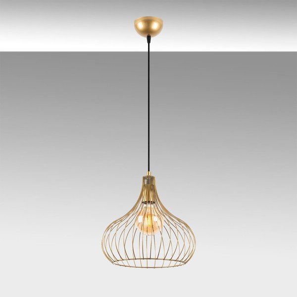 Kabantis šviestuvas ø 22 cm su metaliniu gaubtu Teldemia – Opviq lights-image-4