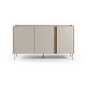 Šoninė spintelė kreminės spalvos/natūralios spalvos iš ąžuolo 150x82,5x40,5 cm Lucile – Marckeric