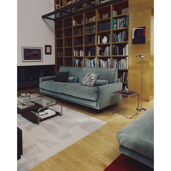 Sidabrinės spalvos pastatomas šviestuvas (aukštis 130 cm) su metaliniu gaubtu Nuvira – Kave Home-image-2