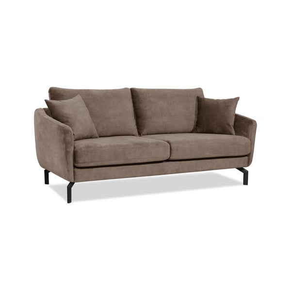 Rudai pilka sofa su aksominiu užvalkalu Scandic Magic, 190 cm pločio-image-2