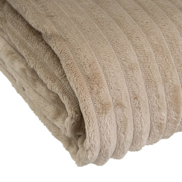 Rudos spalvos iš mikropliušo antklodė ir pledas 130x160 cm Fur Velvet – Casa Selección-image-3