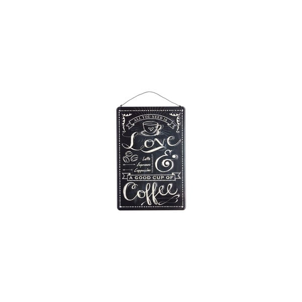 Pakabinamas užrašas Love Coffee, 30x20 cm