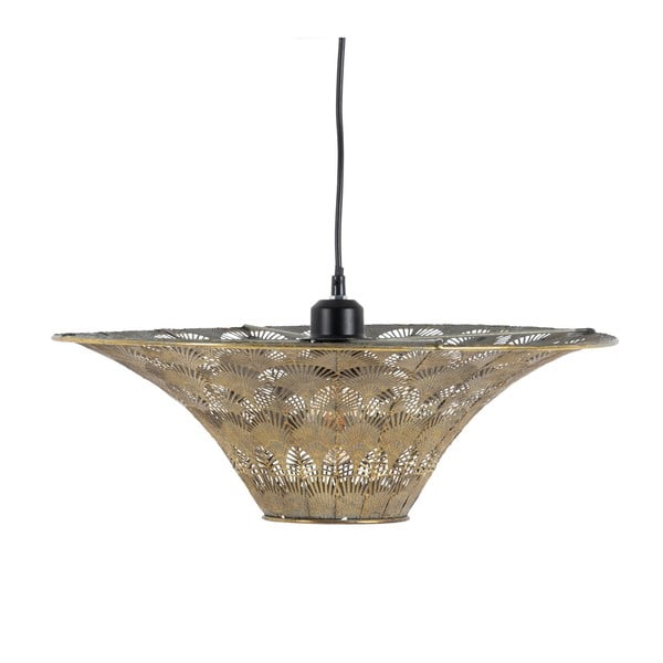 Kabantis šviestuvas auksinės spalvos ø 47,5 cm su metaliniu gaubtu – Ixia