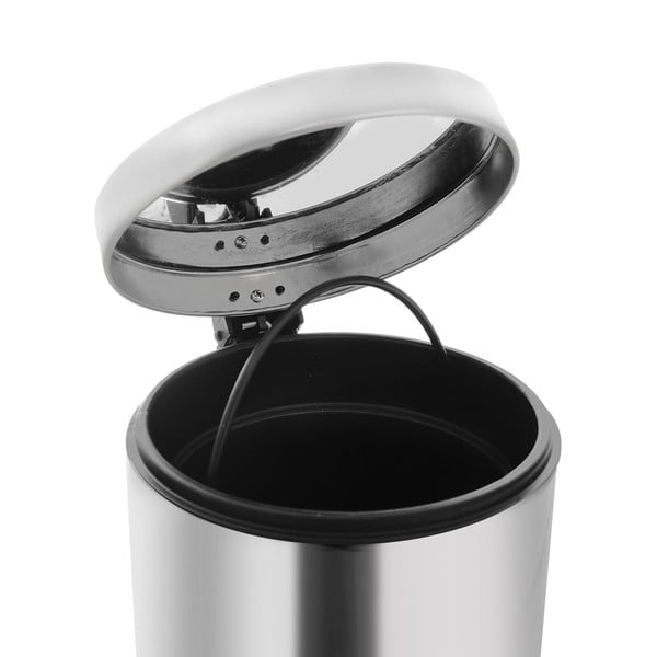 Nerūdijančio plieno pedalinė šiukšliadėžė 3 l - Orion-image-3