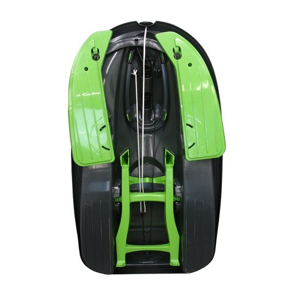Černo-zelený zimní bob s volantem Gizmo Mystic green-image-3