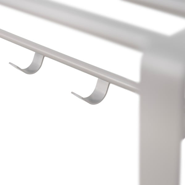 Taupe spalvos iš metalo sieninė lentyna su lentyna 100 cm Rex – Spinder Design-image-2