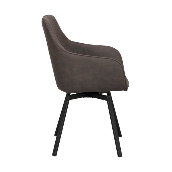 Pilkos spalvos iš audinio valgomojo kėdžių komplektas 2 vnt. Alison – Rowico-image-3