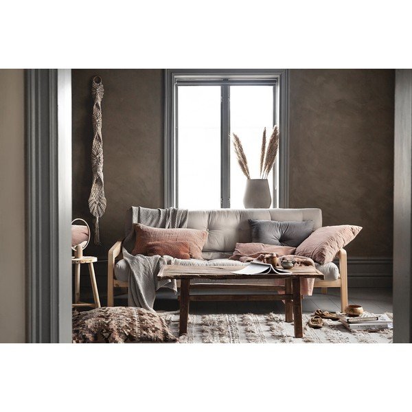 Juoda sulankstoma sofa Karup Design Grab Black Charcoal Corduroy Variable Sofa-image-1