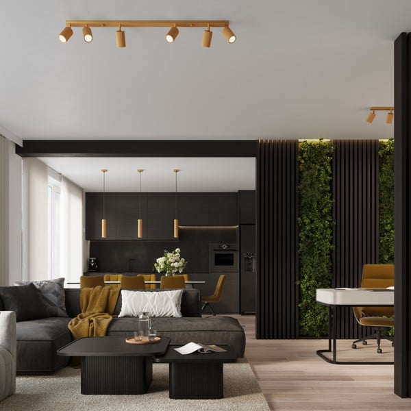 Auksinės spalvos taškinis šviestuvas 6,5x117 cm Gleam – Sollux-image-1