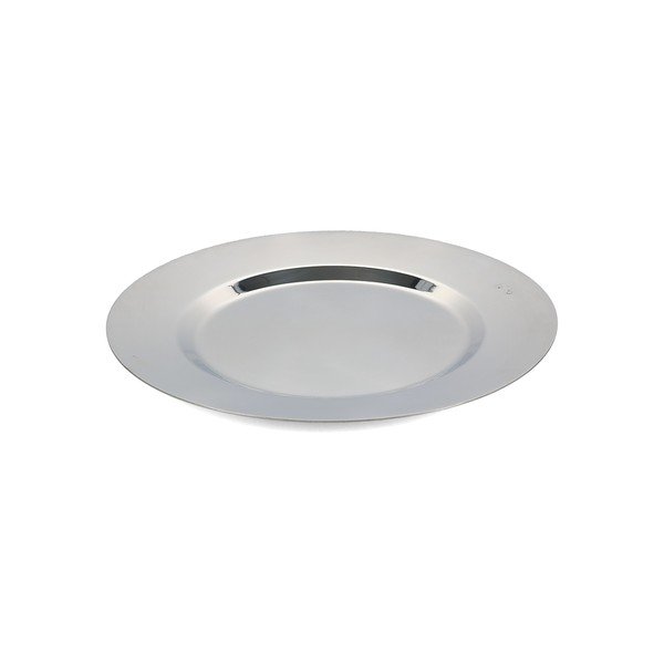 Sidabrinės spalvos skirta serviravimui iš nerūdijančio plieno lėkštė ø 30 cm Oryn – S|P Collection
