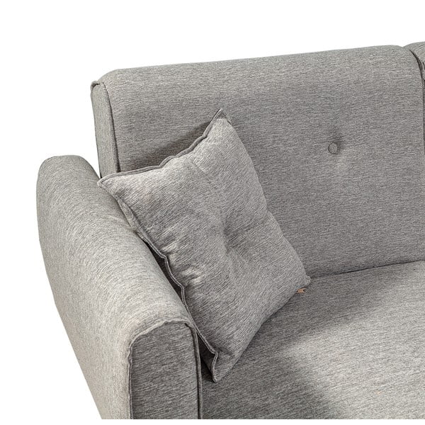 Sulankstoma kampinė sofa šviesiai pilkos spalvos Aria – Balcab Home-image-1