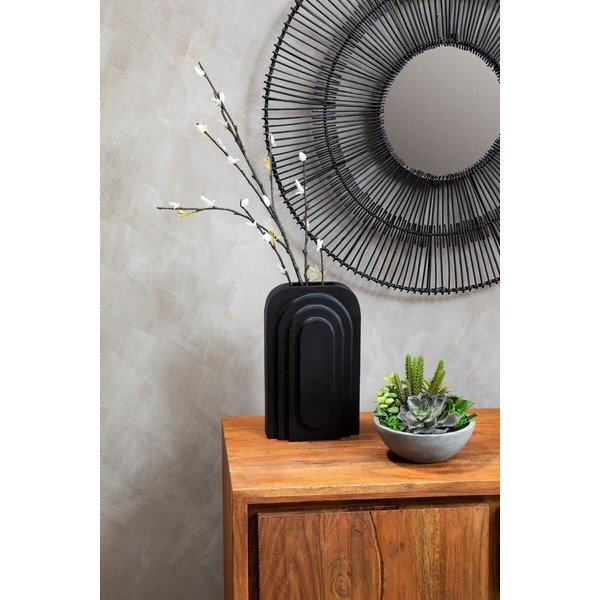 Tamsios natūralios spalvos iš akacijos masyvo šoninė spintelė 92x82x40 cm Simla – Premier Housewares-image-2