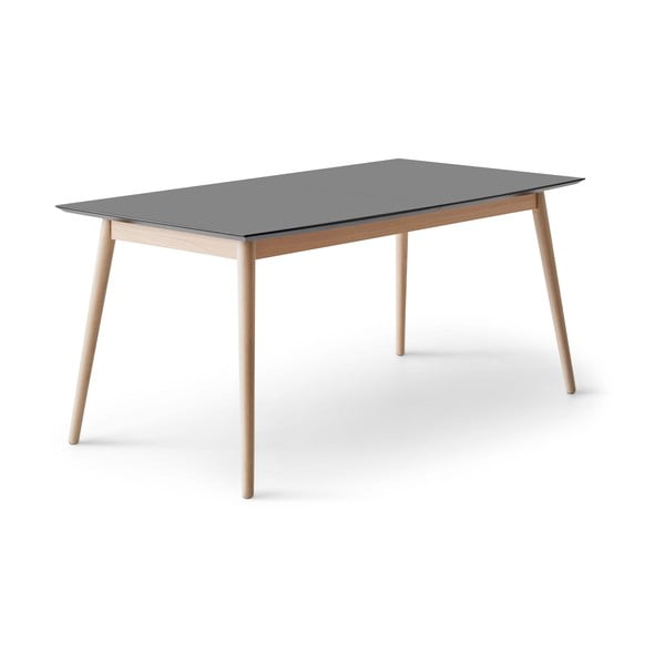 Prailginamas valgomojo stalas antracito spalvos/natūralios spalvos 100x210 cm Meza – Hammel Furniture