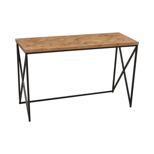 Natūralios spalvos iš kėnio masyvo konsolinis staliukas 48x120 cm Kickford – Premier Housewares