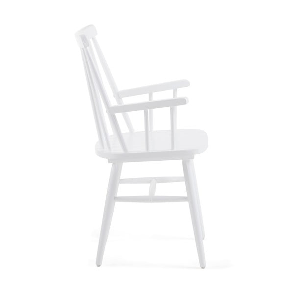 Balta kaučiukmedžio valgomojo kėdė Kave Home Kristie-image-2