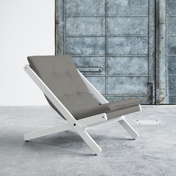 "Karup Boogie" baltos/granito pilkos spalvos sulankstoma kėdė