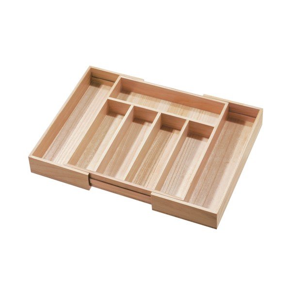 Dėžutė stalo įrankiams iš paulovnijos medienos iDesign Eco-image-2