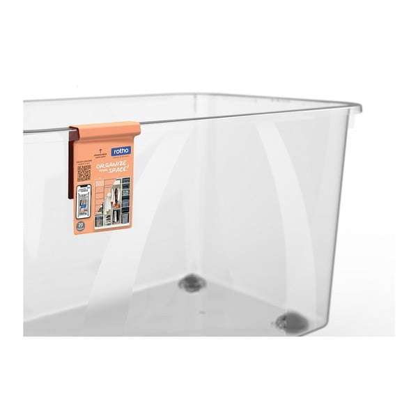 Plastikinė dėžė su dangčiu 50 l Lona - Rotho-image-4