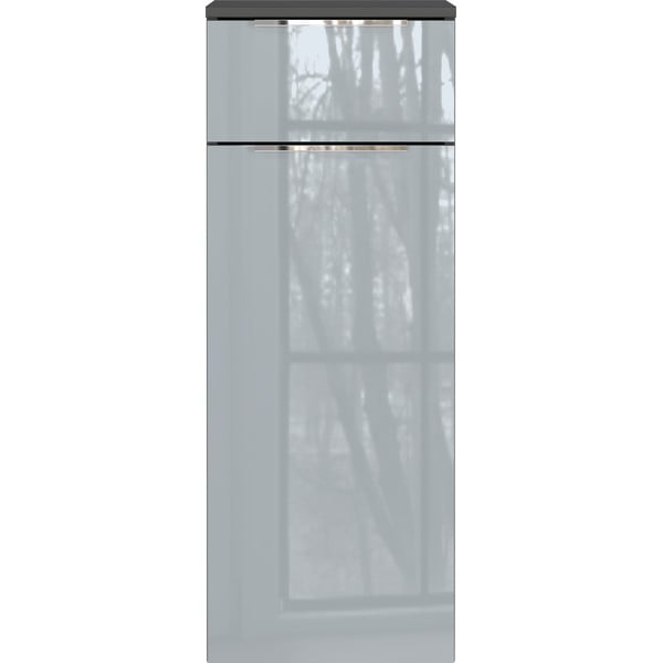 Aukšta/pakabinama vonios daiktadėžė pilkos spalvos 36x93 cm Vasio – Germania