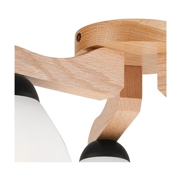 Lubinis šviestuvas baltos spalvos ø 16 cm su stiklo gaubtu Andreas – LAMKUR-image-4