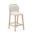 Smėlio spalvos baro taburetė (sėdynės aukštis 66 cm) Helda – Kave Home