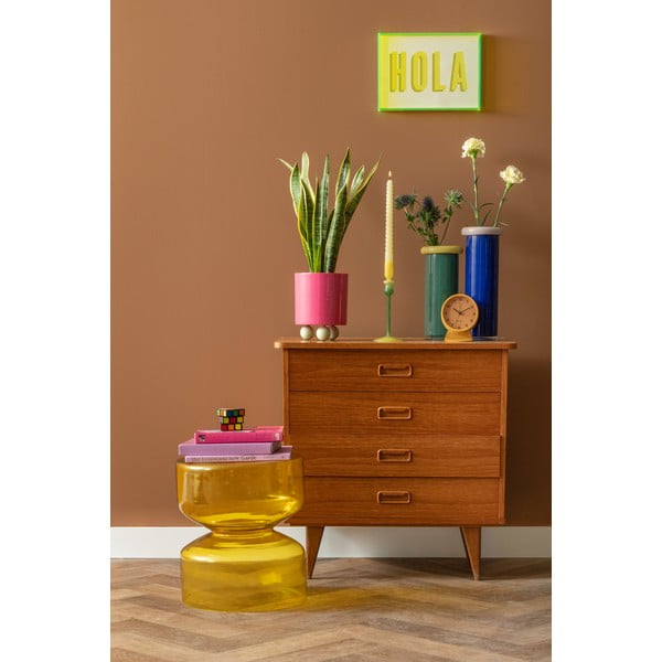 Iš stiklo apvalios formos šoninis stalas ø 35 cm Doble  – Leitmotiv-image-2