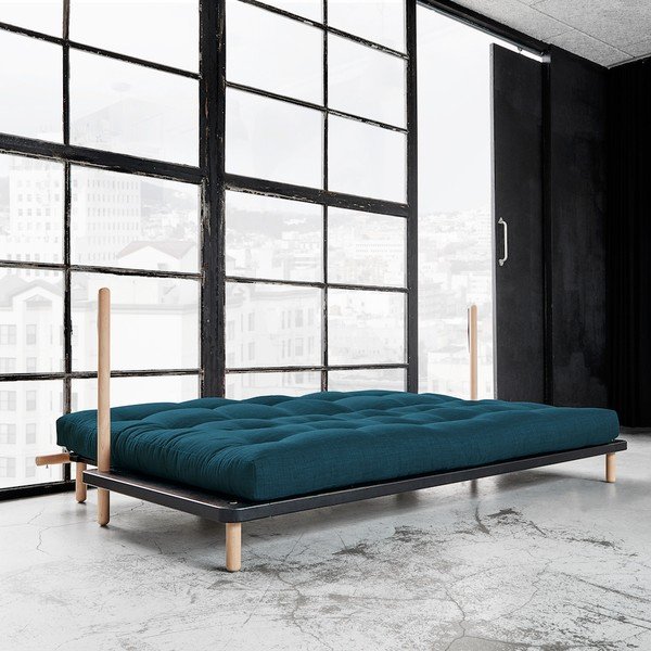 Sofa-lova "Karup Point", juoda/žalio buko/tamsiai mėlyna-image-1