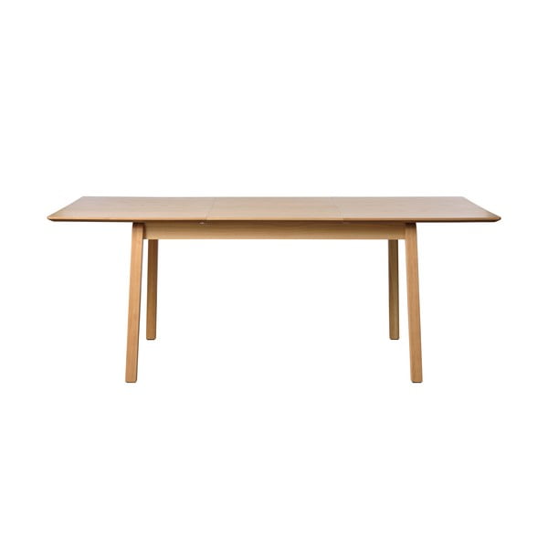 Prailginamas valgomojo stalas natūralios spalvos su ąžuolo dekoro stalviršiu 95x200 cm Bari – Unique Furniture-image-3
