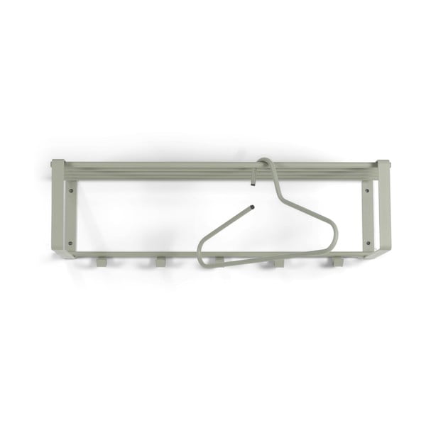 Pilkai žalios spalvos iš metalo sieninė lentyna su lentyna 70 cm Rex – Spinder Design-image-2
