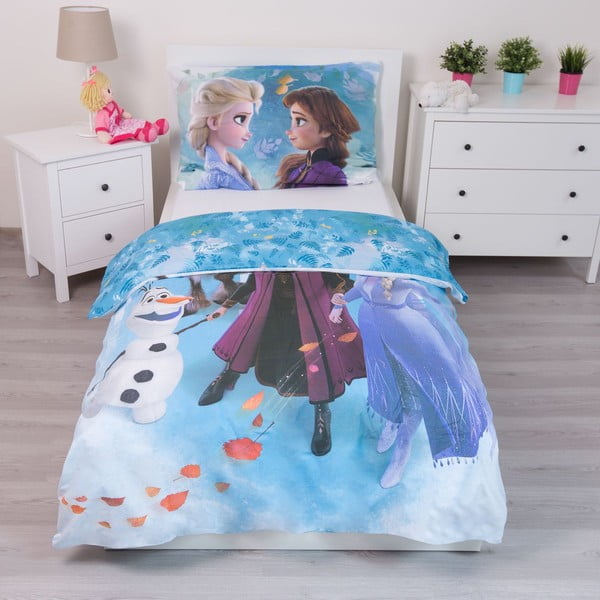Iš medvilnės viengulė vaikiška patalynė 140x200 cm Frozen – Jerry Fabrics-image-4