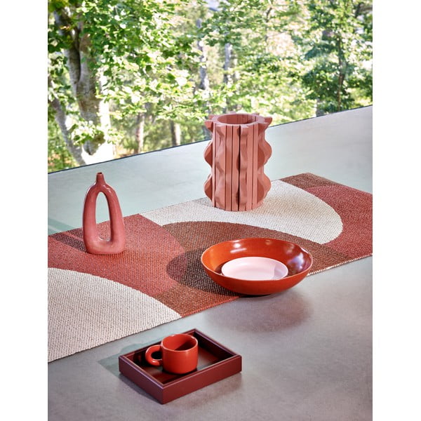 Raudonos plytų spalvos lauko kilimas 70x180 cm Hill Brick Rust – Pappelina-image-4